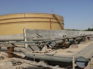 Construction of steel tanks of Bandar Abbas Power Plant